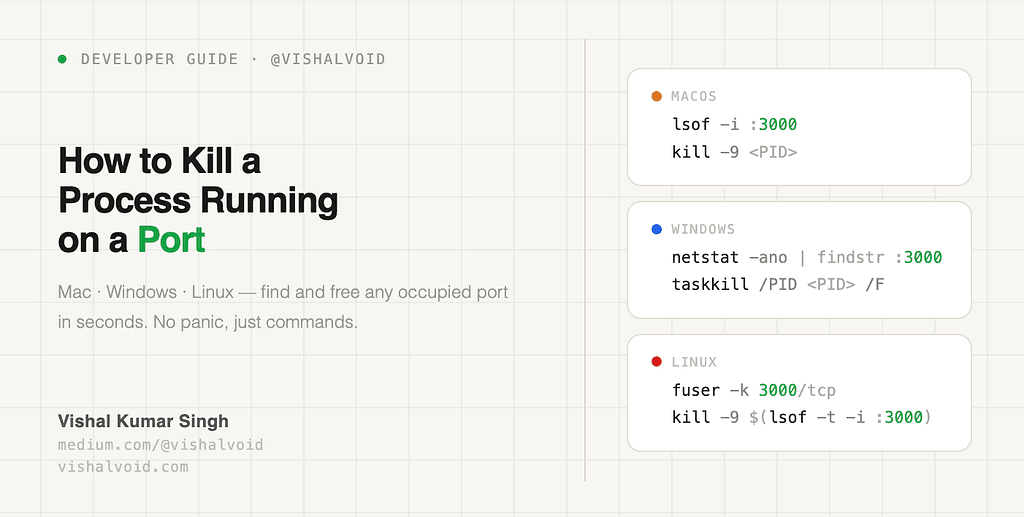 How to Kill a Process Running on a Port (Mac, Windows & Linux)